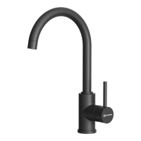 Смеситель для кухни Omoikiri SHINAGAWA BL-P, 4974106, черный