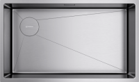 Мойка кухонная Omoikiri Taki 74-U/IF-L Side in 4997471, нержавеющая сталь