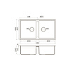 Мойка кухонная Omoikiri Kitagawa 83-2-U GB 4993811, графит