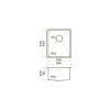 Мойка кухонная Omoikiri Taki 38-U/IF GB 4997016, графит