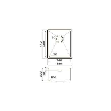 Мойка кухонная Omoikiri Taki 38-U/IF GB 4997016, графит