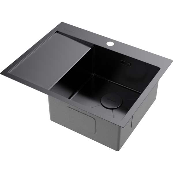 Мойка кухонная Omoikiri Akisame 65 GM R 4973098, вороненая сталь