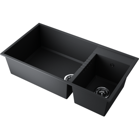 Мойка кухонная Omoikiri TEDORI 85-2-U BL 4993940, черный
