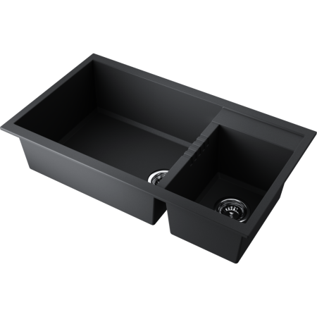 Мойка кухонная Omoikiri TEDORI 86-2-LB-BL 4993932, черный