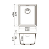 Мойка кухонная Omoikiri Kata 34-U-BL 4993382, черный