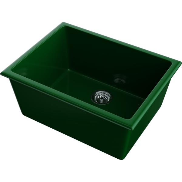 Мойка кухонная Omoikiri OKINOSHIMA 61-U/I RG-GLOSSY 4911263, royal green глянцевый