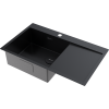 Мойка кухонная Omoikiri AKISAME 86 SIDE GB-L 4997043, графит