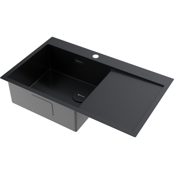 Мойка кухонная Omoikiri AKISAME 86 SIDE GB-L 4997043, графит
