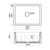 Мойка кухонная Omoikiri Mikura 61 BL 4997069, черный