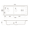 Мойка кухонная Omoikiri Sintesi Pro 114-2-U/I gb 4997451, графит