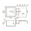 Мойка кухонная Omoikiri SAKAIME 86-2 BE 4993118, ваниль