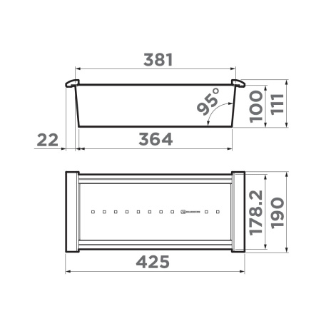 Коландер Omoikiri CO-02 PVD-GM, 4999004, вороненая сталь