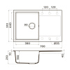 Мойка кухонная Omoikiri Daisen-78-PA 4993323, пастила