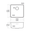 Мойка кухонная Omoikiri OMI 43-U/I ULTRA-IN 4997411, нержавеющая сталь