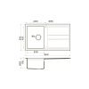 Мойка кухонная Omoikiri Kitagawa 86 GR 4993807, Leningrad grey