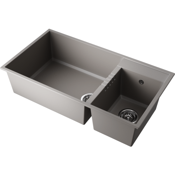 Мойка кухонная Omoikiri TEDORI 85-2-U GR 4993542, Leningrad grey