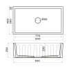 Мойка кухонная Omoikiri Mikura 83 SB 4997083, синий