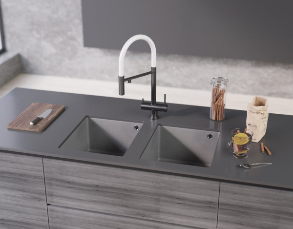 Мойка кухонная Omoikiri BOSEN 38-U BL 4993157, черный