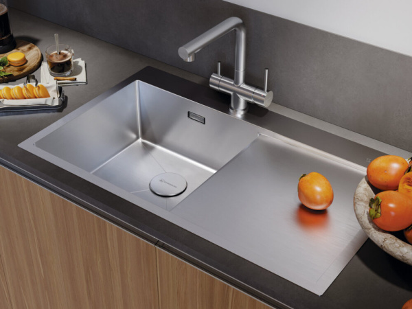 Мойка кухонная Omoikiri Akisame 86 IN-L крыло справа, 4993760, нержавеющая сталь