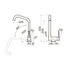Смеситель для кухни Omoikiri MORI-C, 4994320, хром