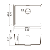 Мойка кухонная Omoikiri Kata 54-U es 4997503, эспрессо