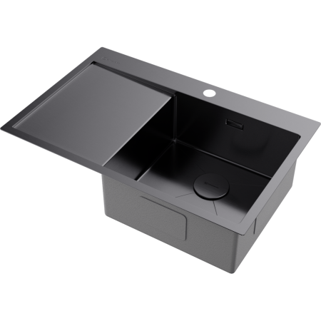 Мойка кухонная Omoikiri AKISAME 78 GM R 4973100, вороненая сталь