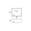 Мойка кухонная Omoikiri Taki 54-U/IF-L Side SF in 4997474, нержавеющая сталь