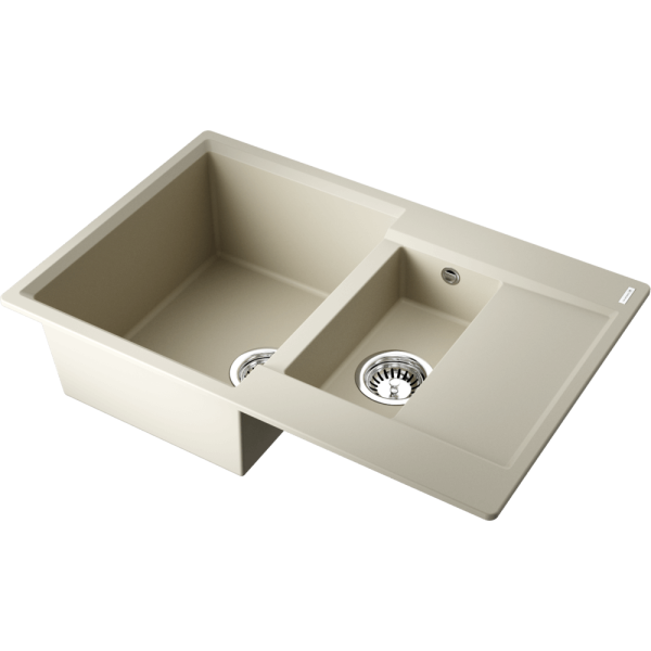 Мойка кухонная Omoikiri DAISEN 78-2T BE 4993529, ваниль