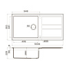Мойка кухонная Omoikiri Kitagawa 100-WH 4993787, белый