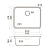 Мойка кухонная Omoikiri OMI 53-U/I ULTRA-IN 4997408, нержавеющая сталь