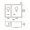 Мойка кухонная Omoikiri Tadzava 58-2-U/I-IN ULTRA 15 IN-R 4997117, нержавеющая сталь