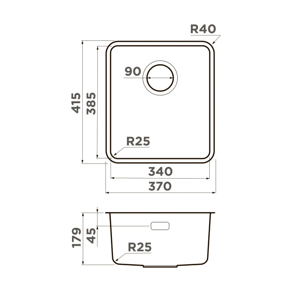 Мойка кухонная Omoikiri OMI 37-U/I ULTRA-LG 4997400, светлое золото