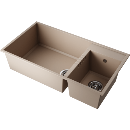 Мойка кухонная Omoikiri TEDORI 85-2-U SA 4993942, бежевый