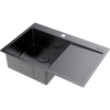 Мойка кухонная Omoikiri Akisame 78 GM L 4973099, вороненая сталь