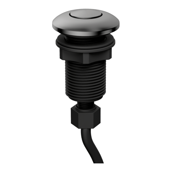 Пневматическая кнопка Omoikiri SW-01 GM, 4996041, вороненая сталь