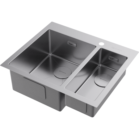 Мойка кухонная Omoikiri Akisame 60-2 IN-L 4993775, нержавеющая сталь