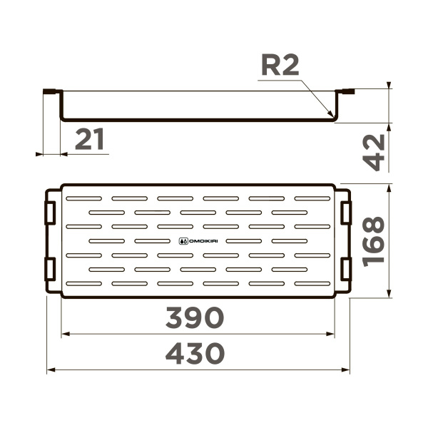 Коландер для мойки Omoikiri CO-06 LG, 4999051, светлое золото