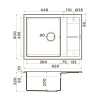 Мойка кухонная Omoikiri SUMI 65A GR 4997094, Leningrad grey