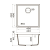 Мойка кухонная Omoikiri BOSEN 44-U PL 4997007, платина
