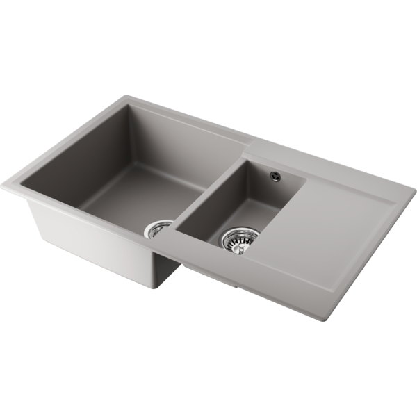Мойка кухонная Omoikiri Daisen-86-2 GR 4993475, Leningrad grey
