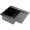 Мойка кухонная Omoikiri Akisame 65 GM L 4973097, вороненая сталь