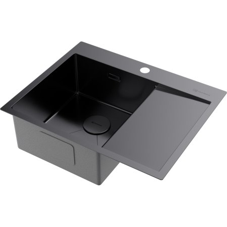 Мойка кухонная Omoikiri Akisame 65 GM L 4973097, вороненая сталь