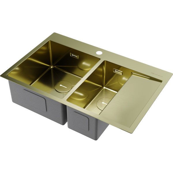Мойка кухонная Omoikiri AKISAME 78-2 LG L 4973087, светлое золото