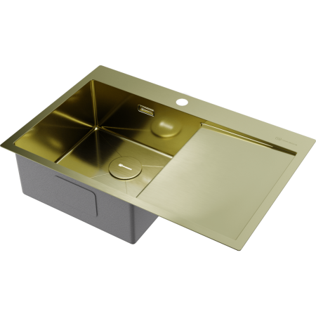 Мойка кухонная Omoikiri Akisame 78 LG L 4973085, светлое золото