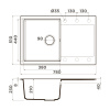 Мойка кухонная Omoikiri DAISEN 78T GR 4993584, Leningrad grey