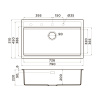 Мойка кухонная Omoikiri Kitagawa 79-LB GR 4993998, Leningrad grey