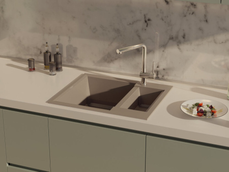 Смеситель для кухни Omoikiri AKASHI-S-LG 4994263, светлое золото