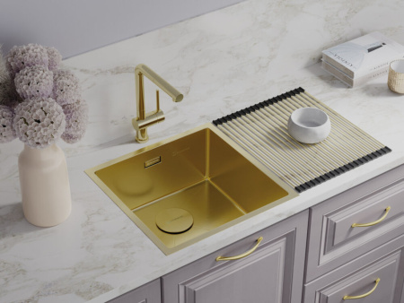 Смеситель для кухни Omoikiri AKASHI-S-LG 4994263, светлое золото