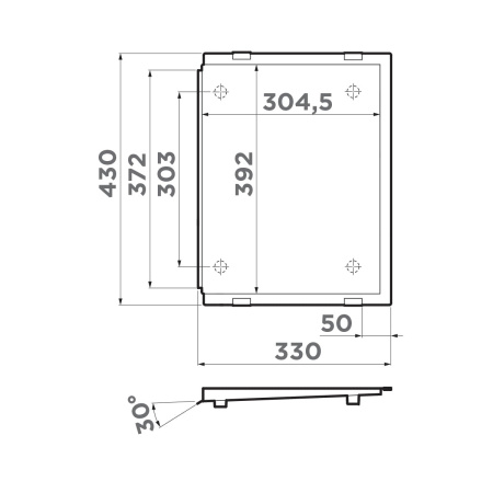 Оборачиваемое съемное крыло Omoikiri RE-01-IN, 4999016, нержавеющая сталь