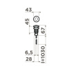 Пневматическая кнопка Omoikiri SW-01 G, 4996043, золото